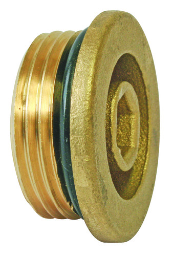 Self-sealing brass end cap